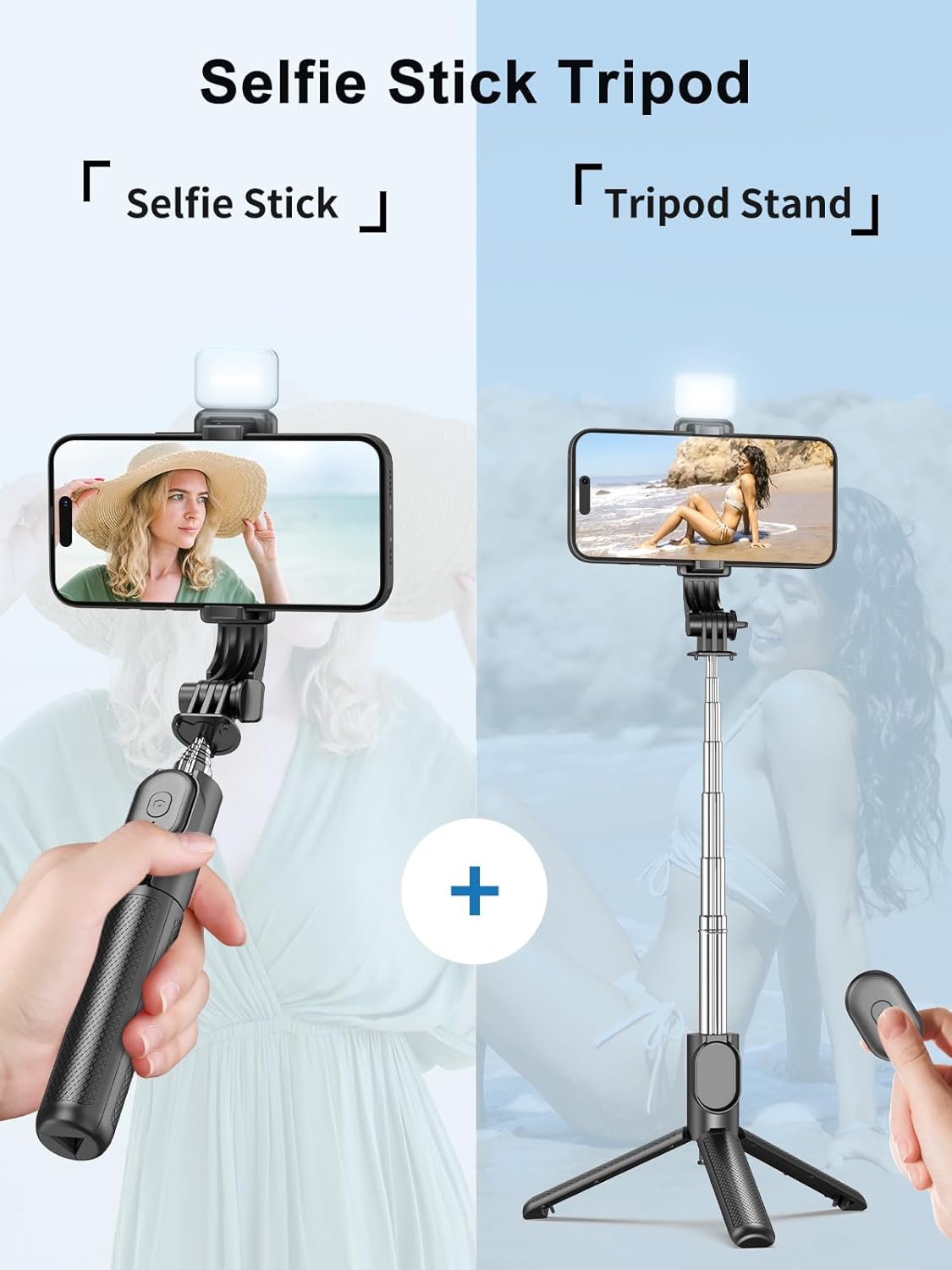 6 In 1 Wireless Bluetooth Selfie Stick