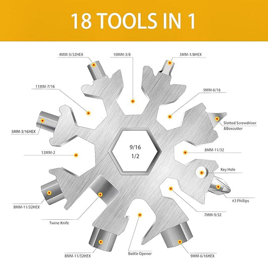 18-in-1 Snowflake Multi-tool