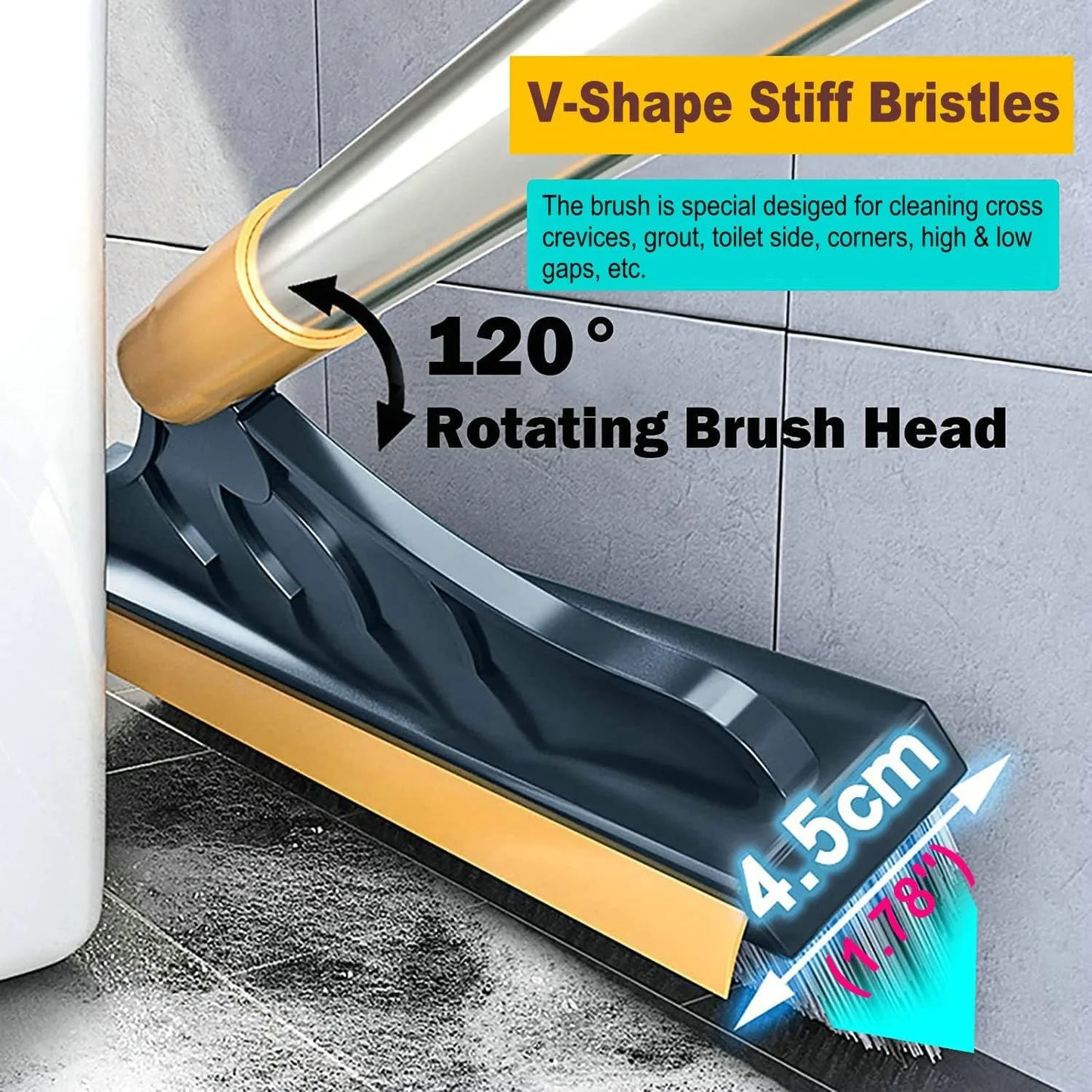 💦2 in 1 Floor Scrub Brush