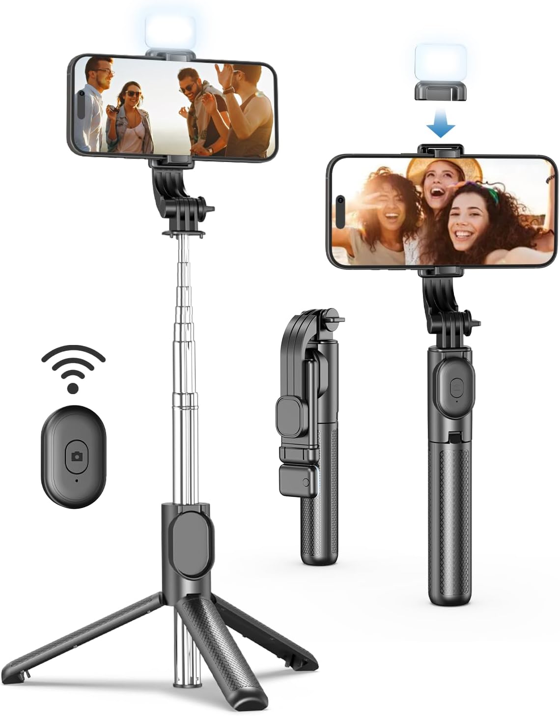 6 In 1 Wireless Bluetooth Selfie Stick