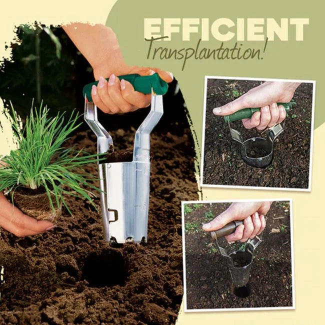 Seedling transplanter planter hole punch