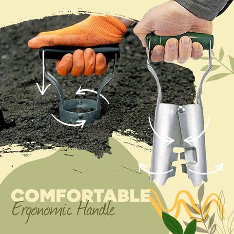 Seedling transplanter planter hole punch