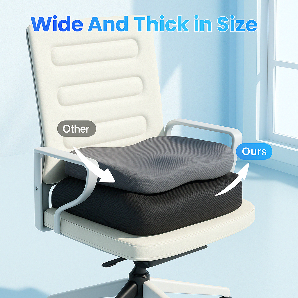 Ergonomic 3D Car seat cushion