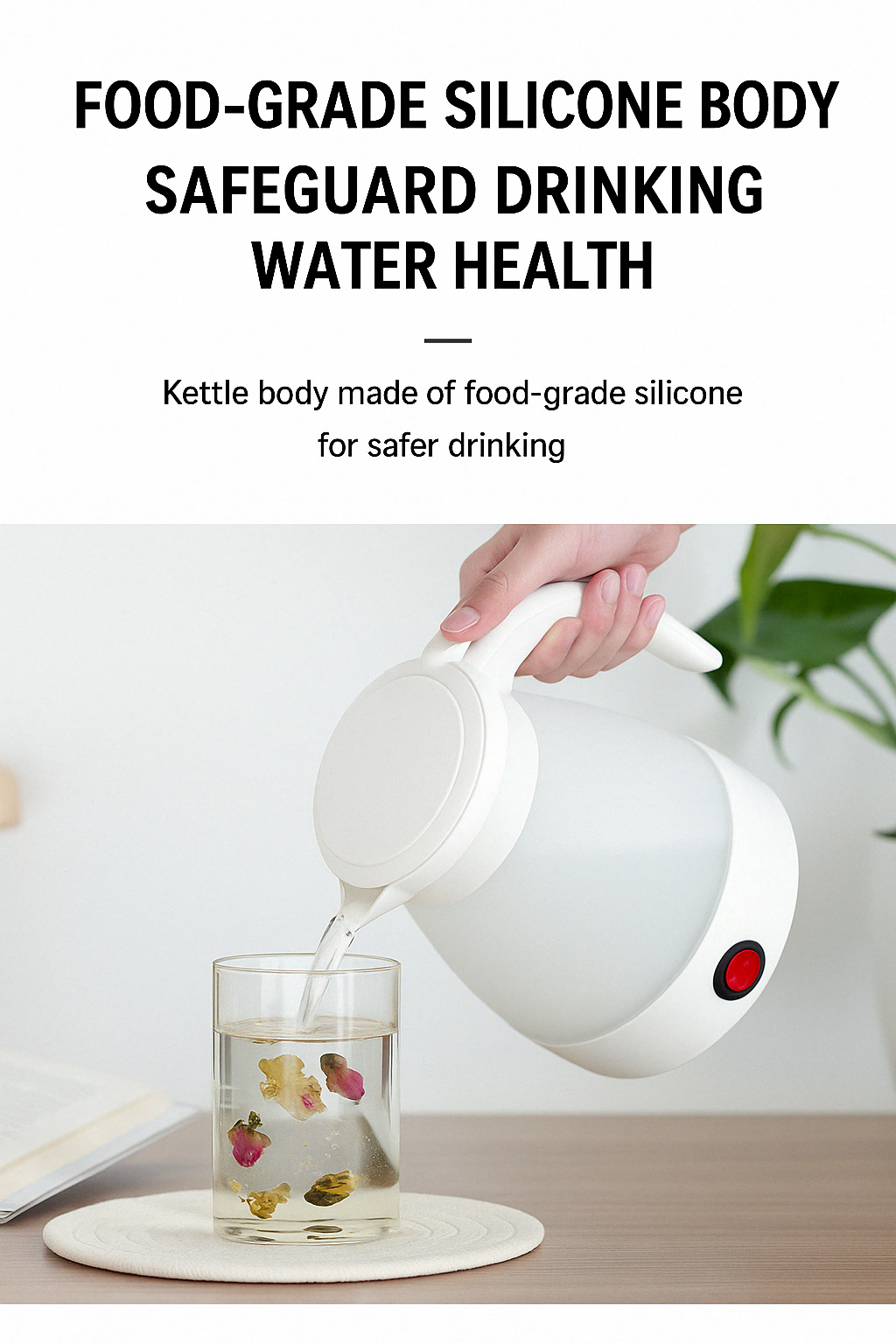 PORTABLE & FOLDABLE ELECTRIC KETTLE