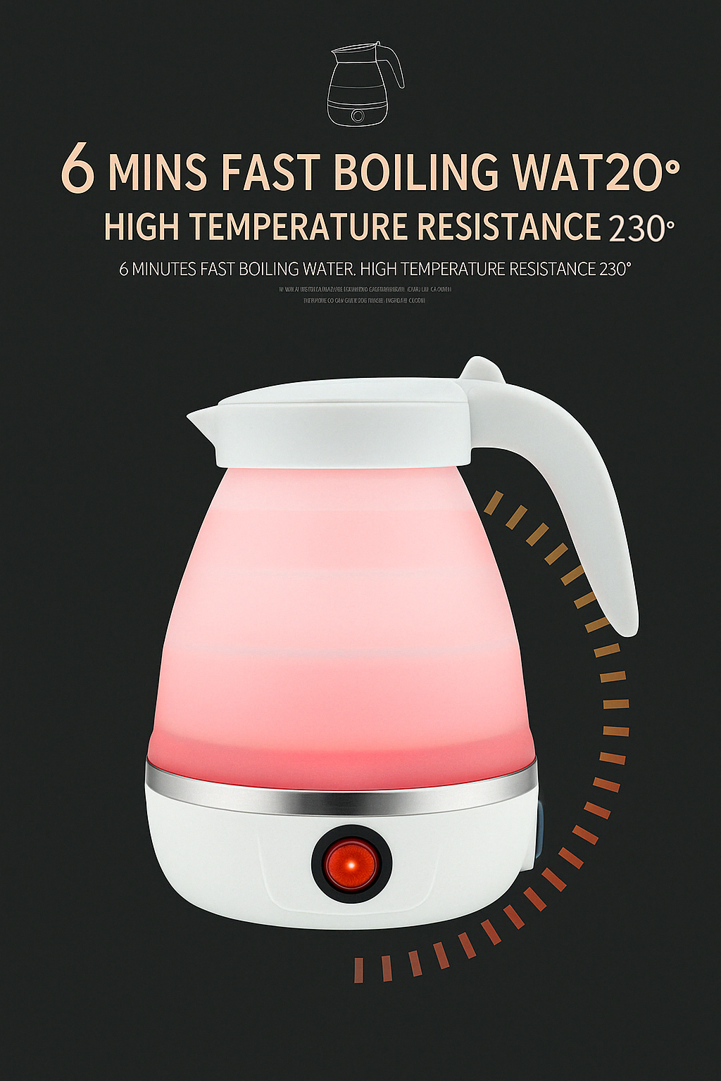 PORTABLE & FOLDABLE ELECTRIC KETTLE