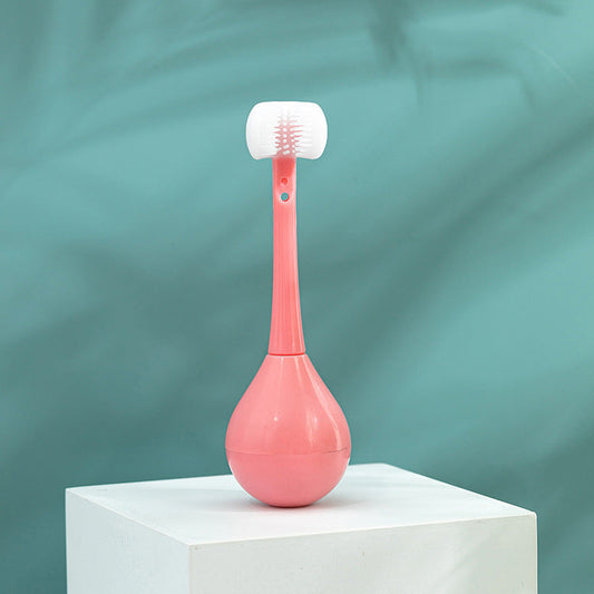 2X Three-Sided Children's Toothbrush -  (Blue + Pink )